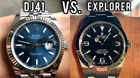 rolex explorer 1 vs datejust 41|Rolex model Datejust 41 review.